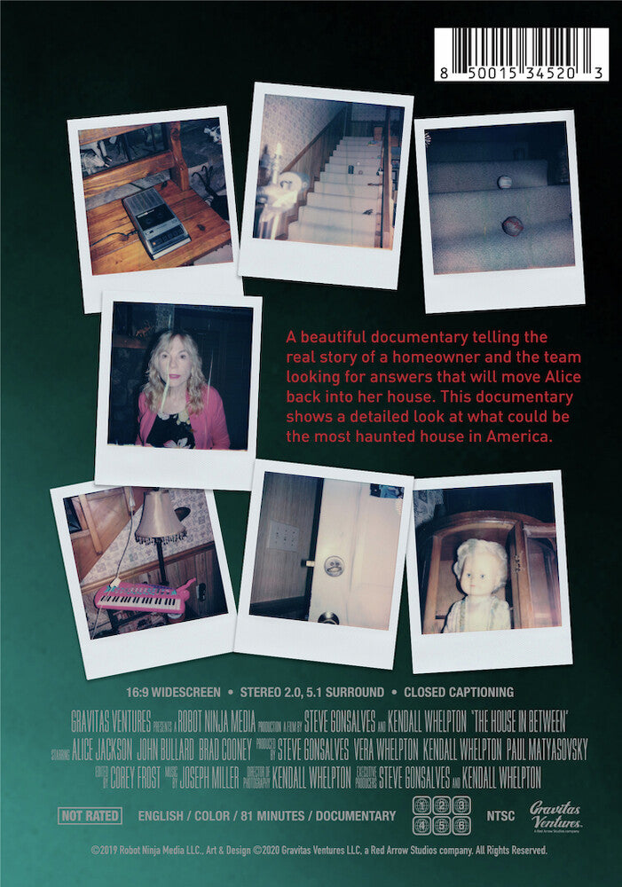 the house in between - Back Panel - DVD