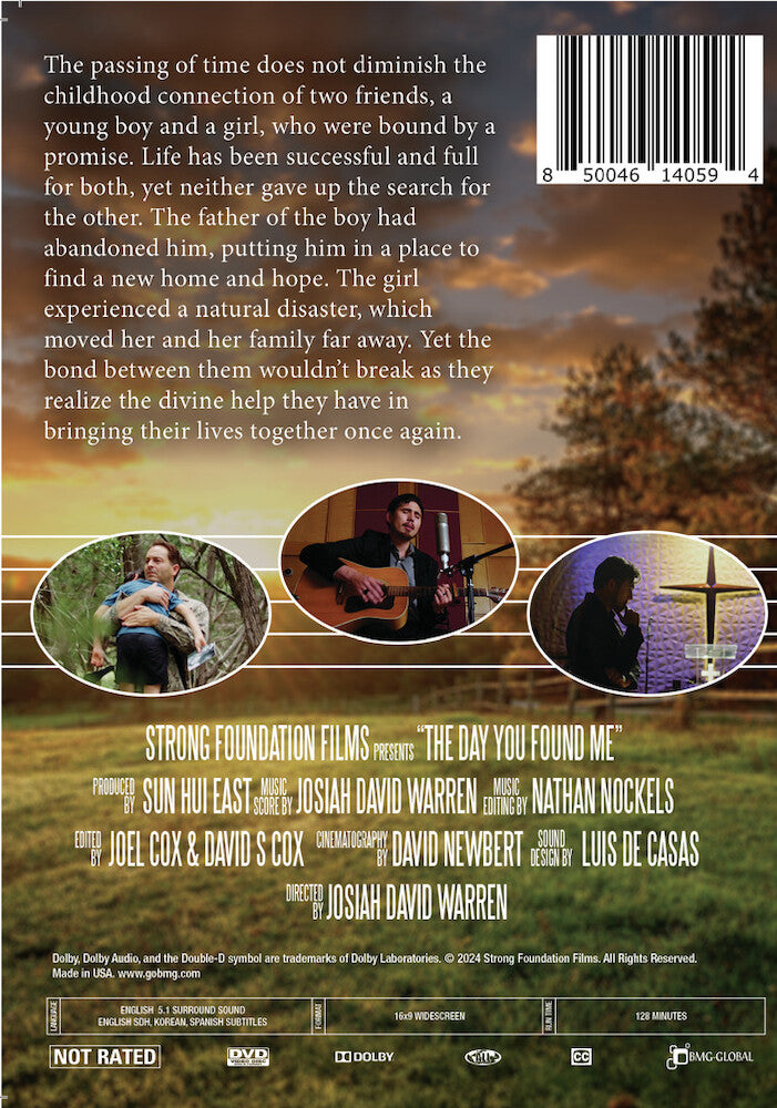 the day you found me - Back Panel - DVD