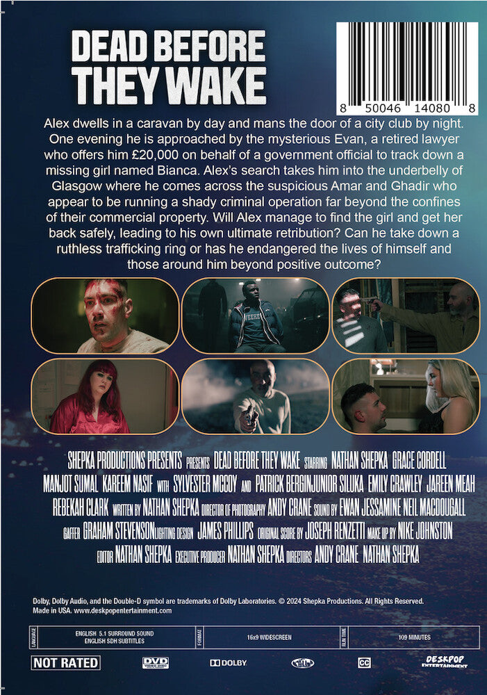 dead before they wake - Back Panel - DVD