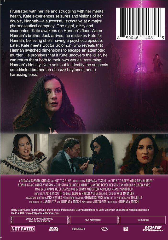 how to solve your own murder - Back Panel - DVD