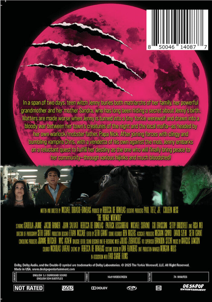 the yorkie werewolf - Back Panel - DVD