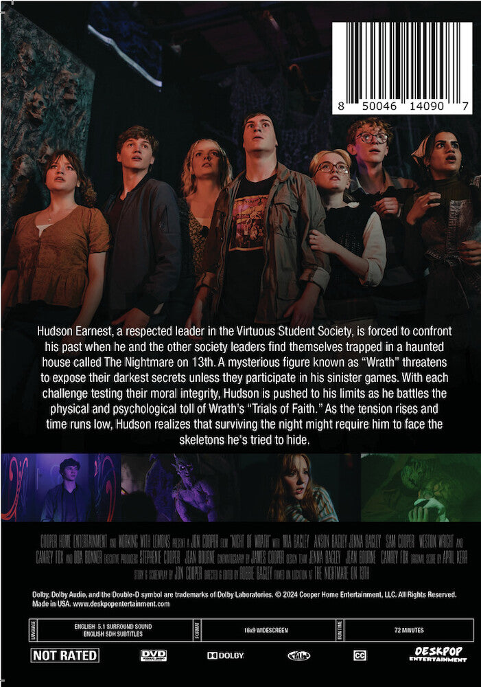 night of wrath - Back Panel - DVD