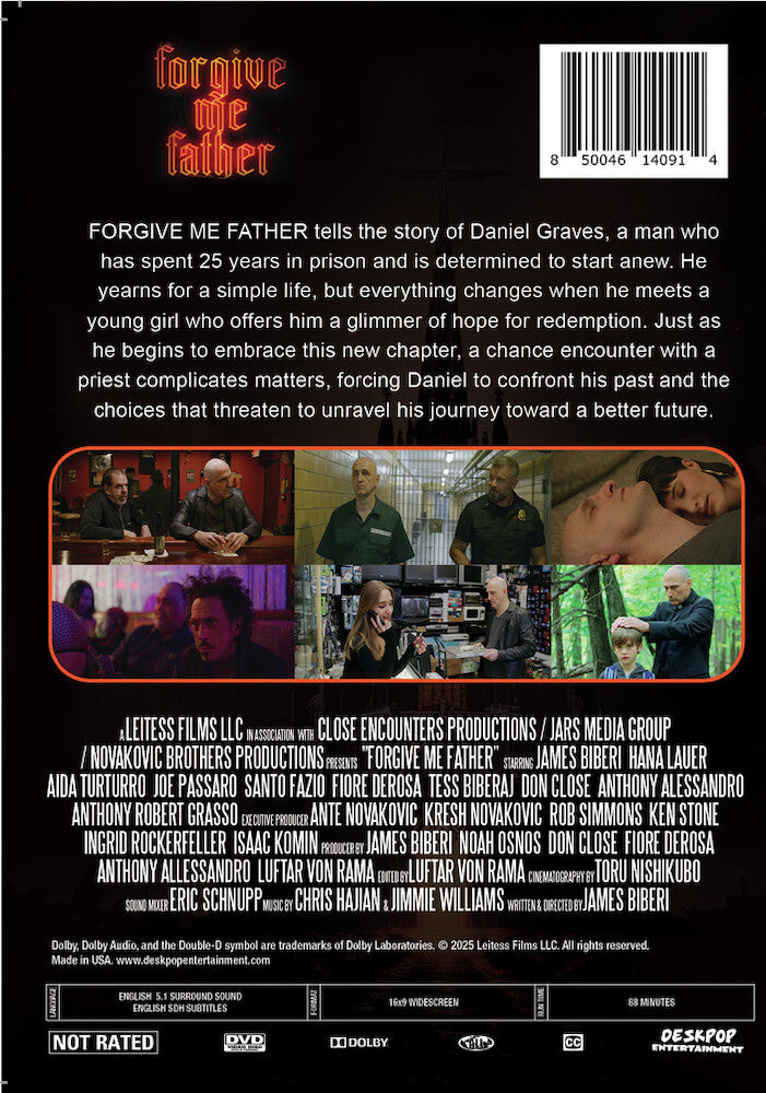 forgive me father - Back Panel - DVD