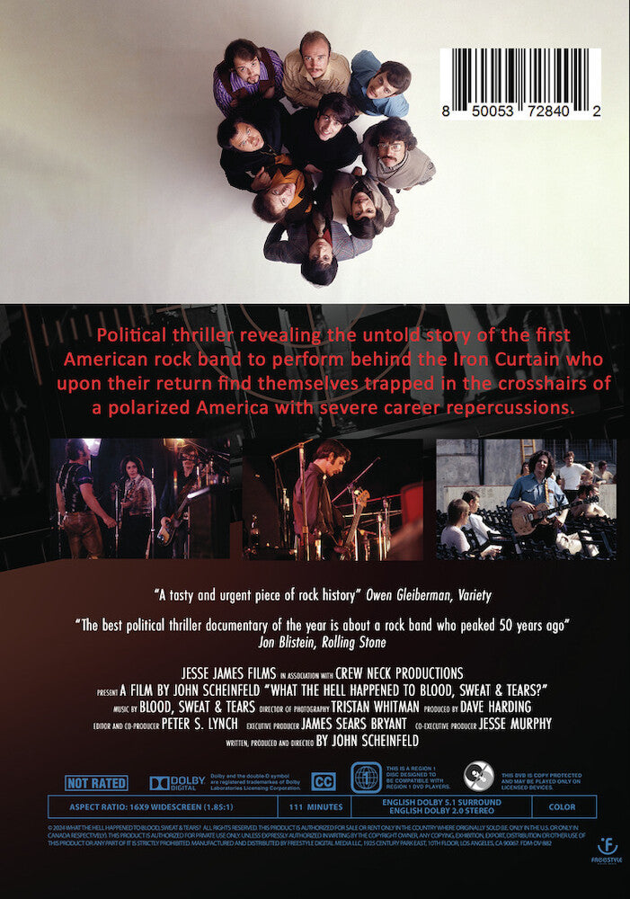 what the hell happened to blood, sweat & tears? - Back Panel - DVD