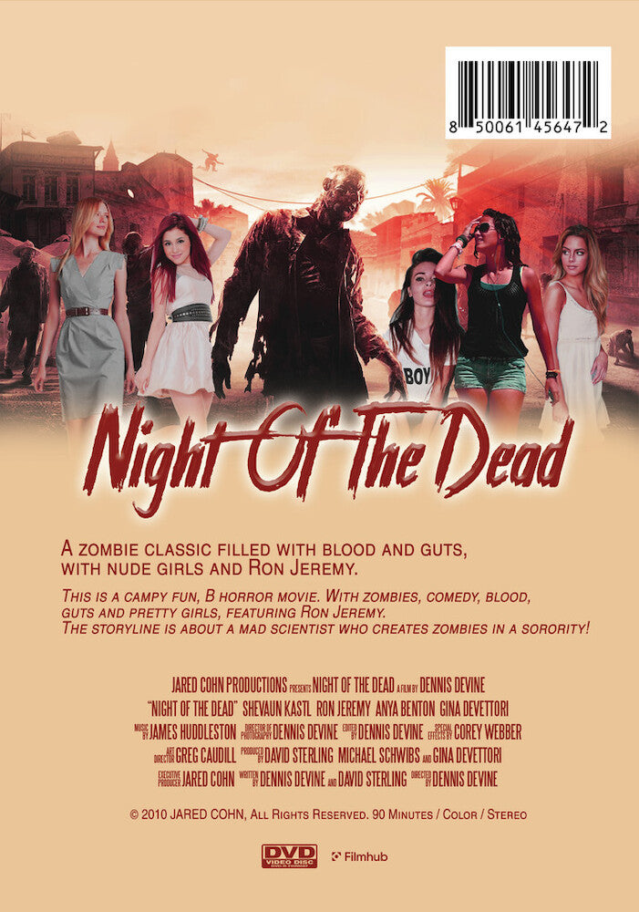 night of the dead - Back Panel - DVD