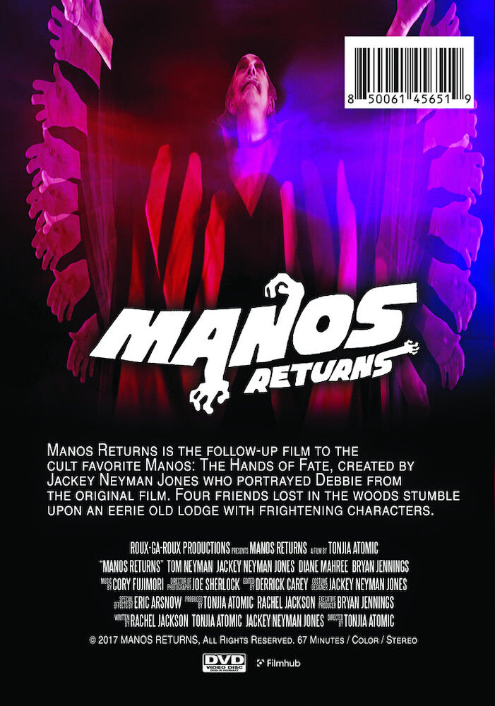manos returns - Back Panel - DVD