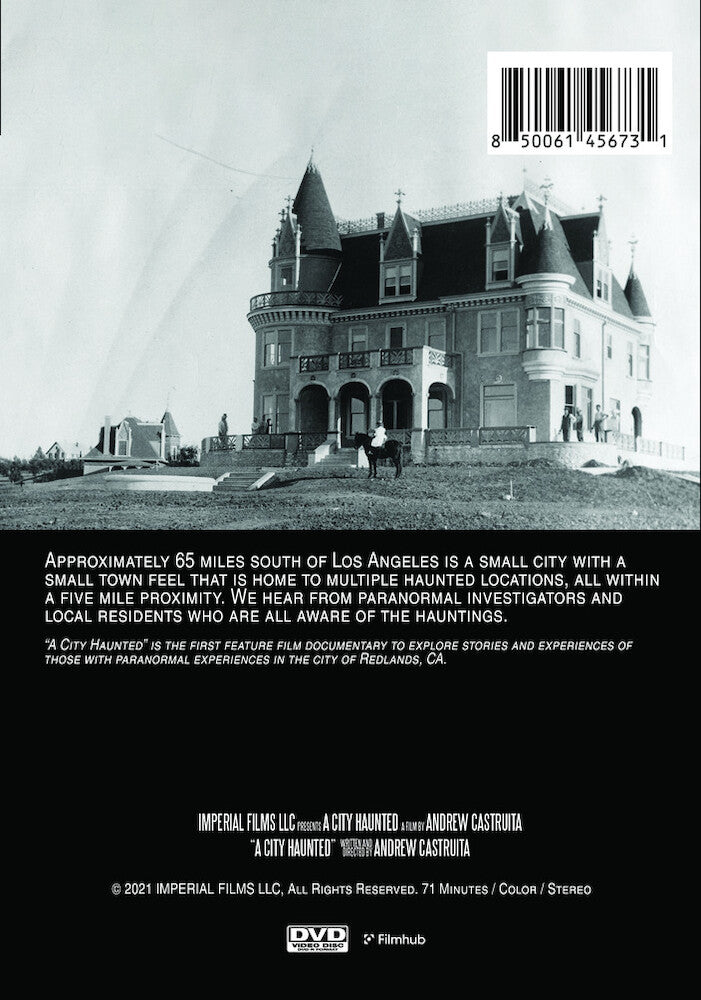 a city haunted - Back Panel - DVD