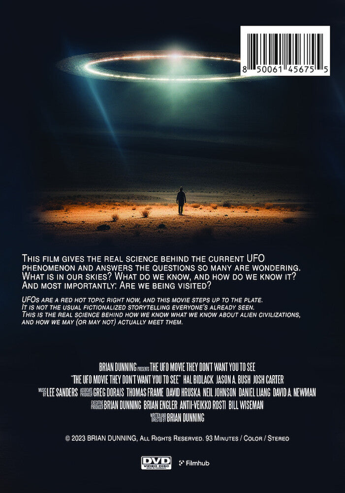 the ufo movie they don't want you to see - Back Panel - DVD