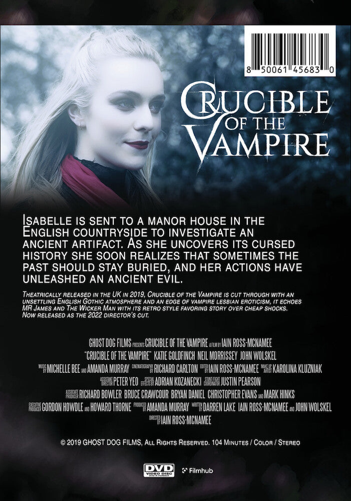crucible of the vampire - Back Panel - DVD