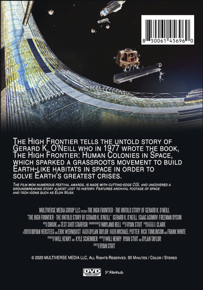 the high frontier: the untold story of gerard k. o'neill - Back Panel - DVD