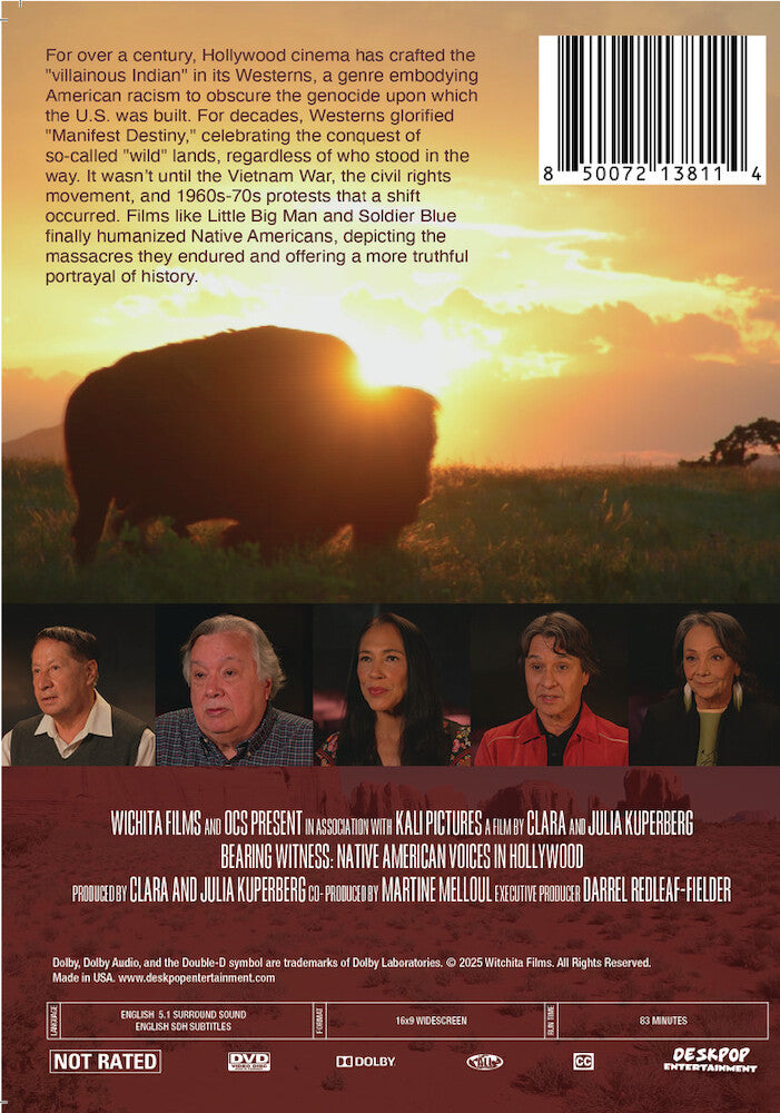 bearing witness: native american voices in hollywood - Back Panel - DVD
