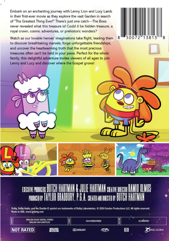 the greatest thing ever: a garden cartoon movie - Back Panel - DVD