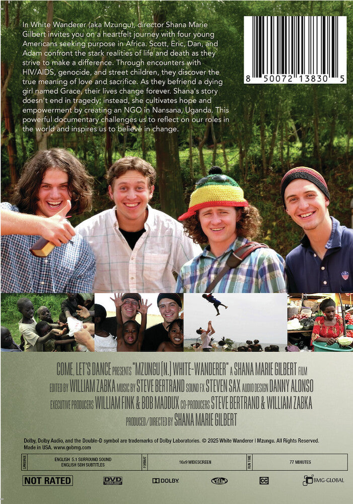 white wanderer: mzungu - Back Panel - DVD