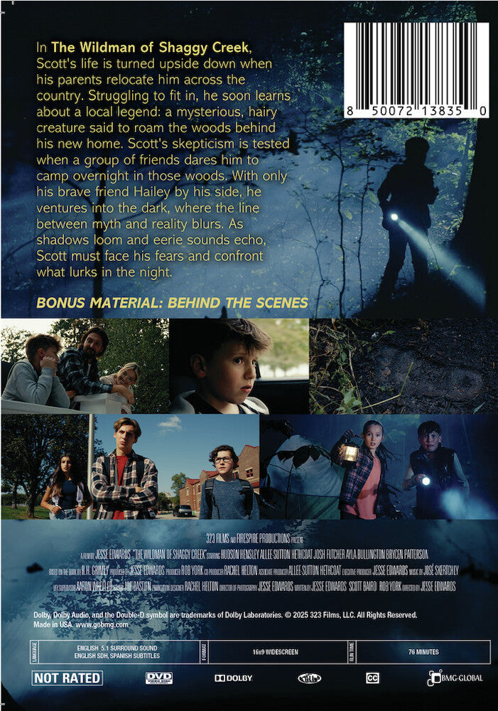 the wildman of shaggy creek - Back Panel - DVD