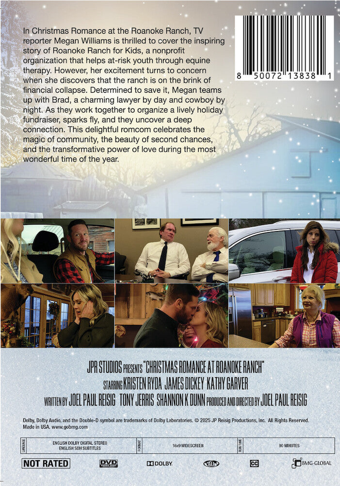 christmas romance at the roanoke ranch - Back Panel - DVD