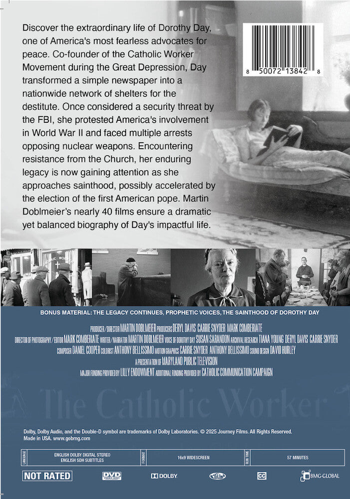 revolution of the heart: the dorothy day story - Back Panel - DVD
