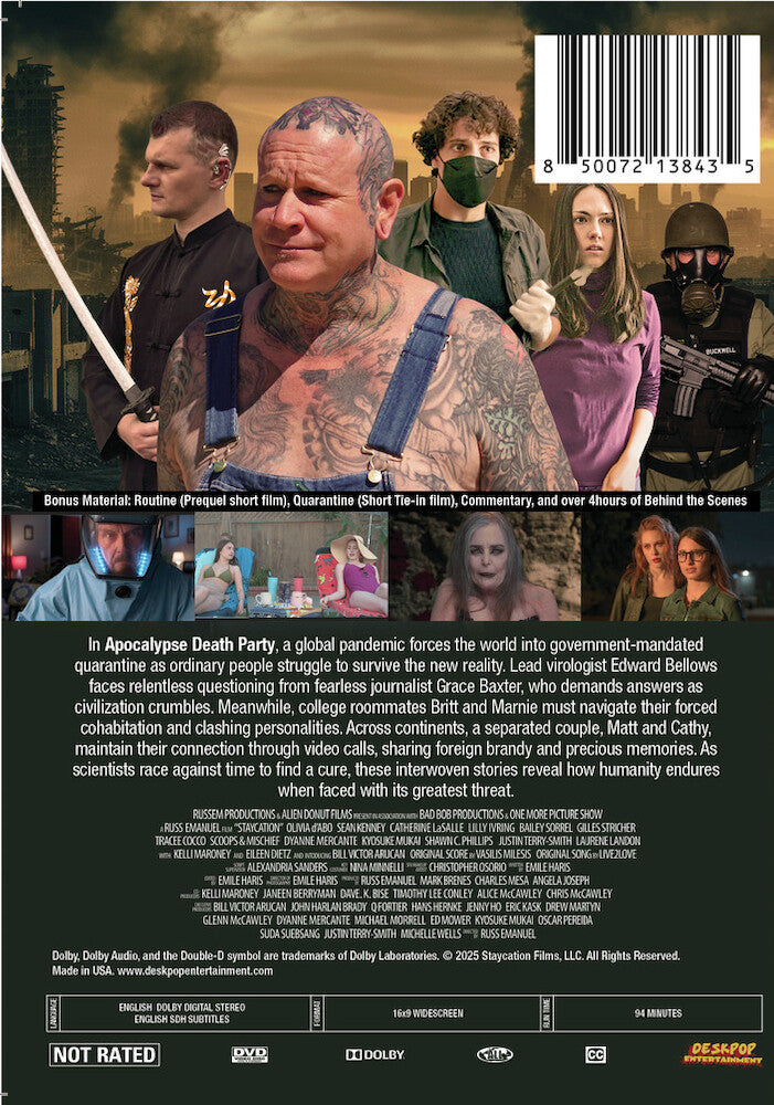 apocalypse death party - Back Panel - DVD