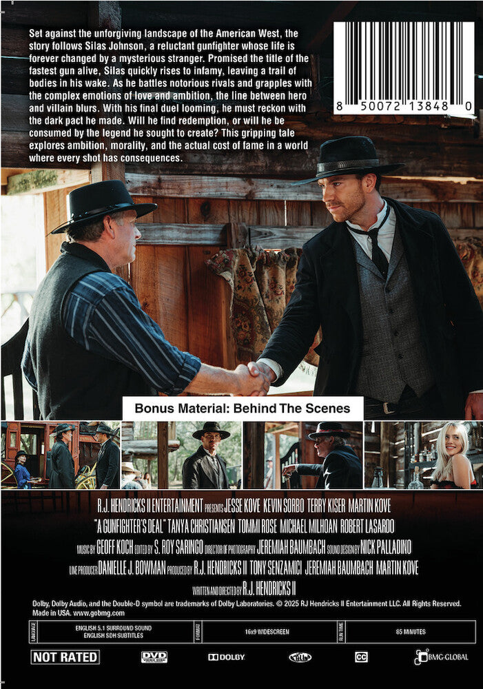 a gunfighter's deal - Back Panel - DVD