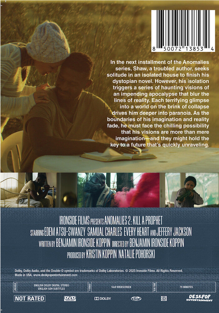 anomalies 2: kill a prophet - Back Panel - DVD