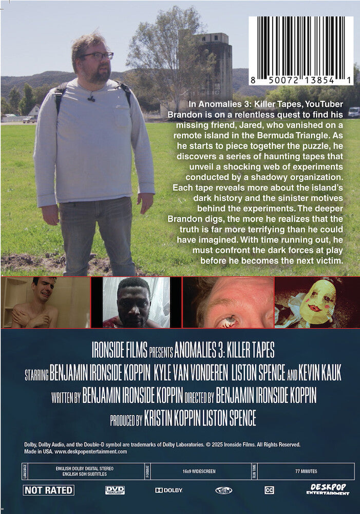 anomalies 3: killer tapes - Back Panel - DVD