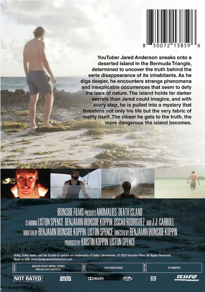 anomalies: death island - Back Panel - DVD