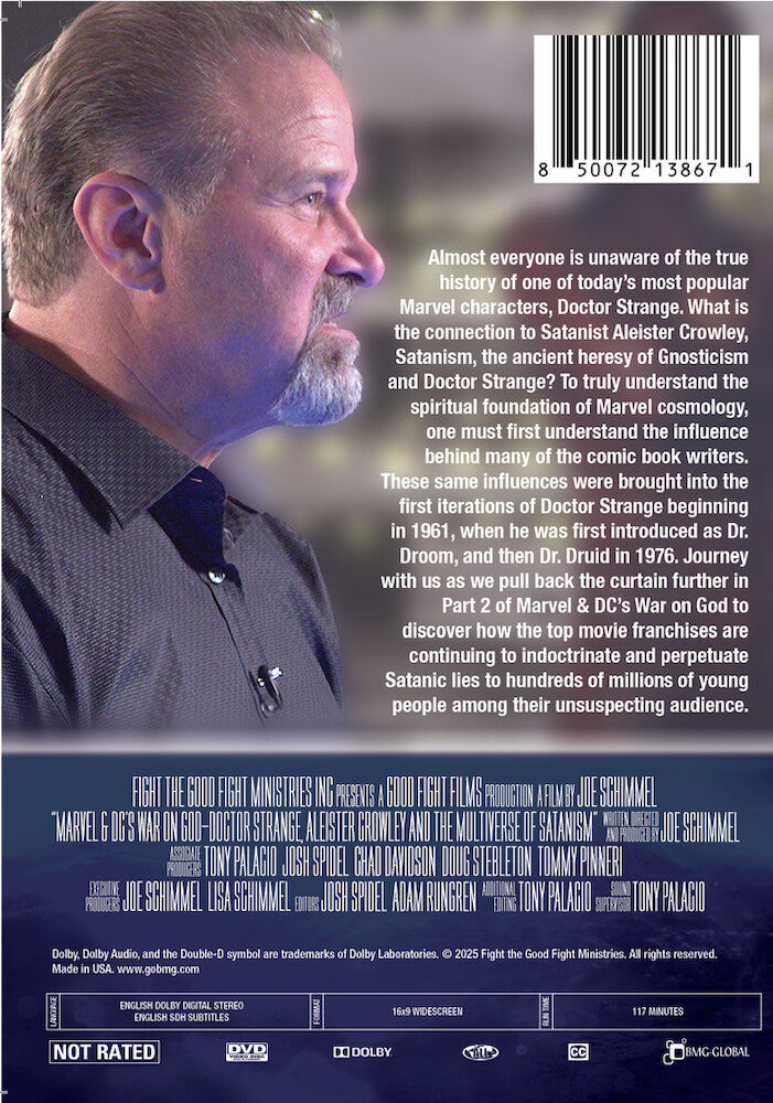 exposing the truth: marvel & dc's war on god: doctor strange, aleister crowley, and the multiverse of satanism - Back Panel - DVD