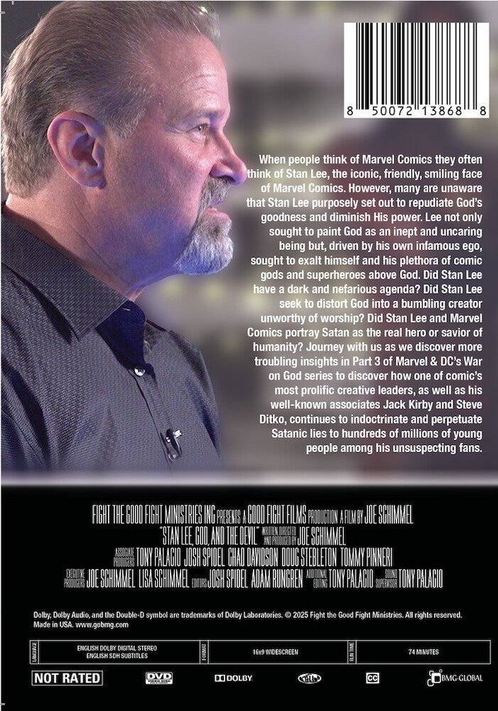 exposing the truth: marvel & dc's war on god: stan lee, god, and the devil - Back Panel - DVD