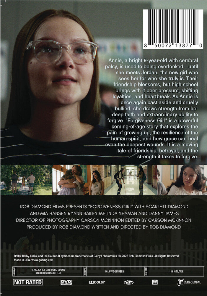 forgiveness girl - Back Panel - DVD