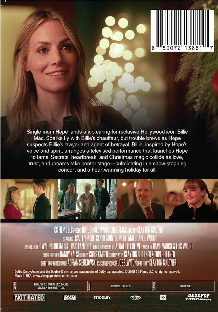 hope's hollywood christmas - Back Panel - DVD