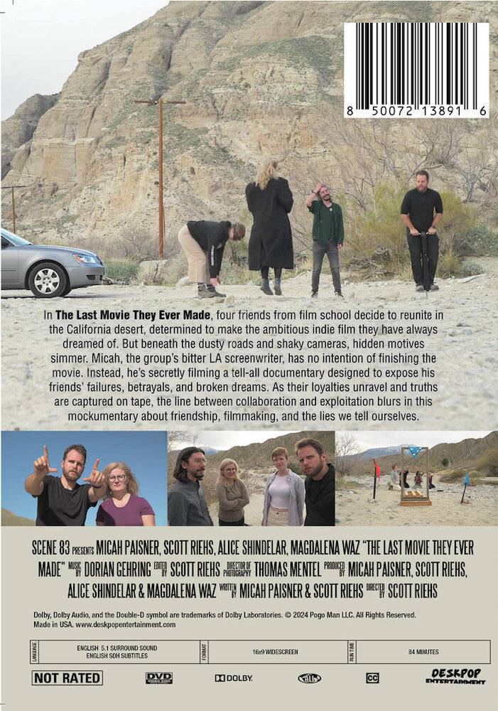 the last movie they ever made - Back Panel - DVD