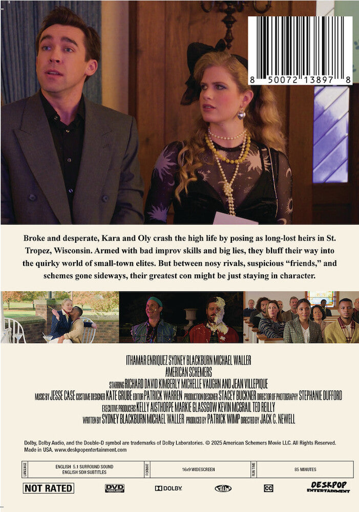 american schemers - Back Panel - DVD