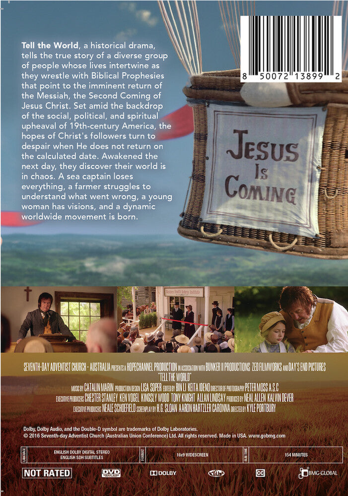 tell the world - Back Panel - DVD