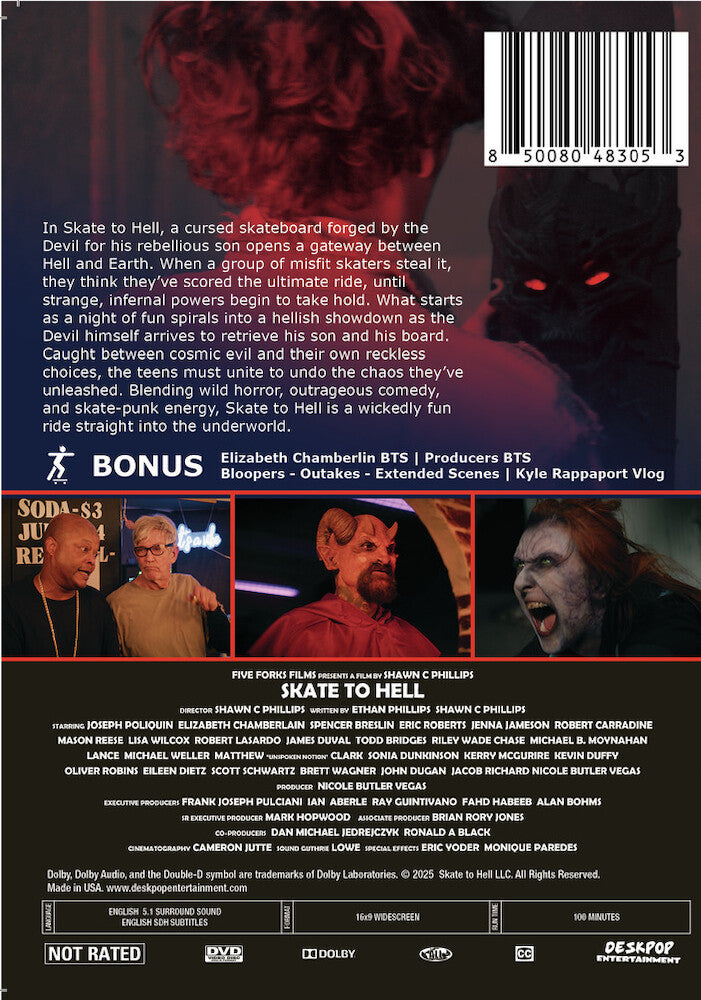 Skate to Hell - Back Panel - 