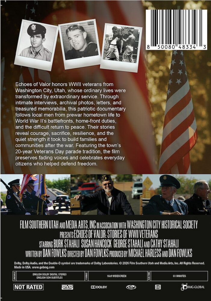 Echoes of Valor: Stories of WWII Veterans - Back Panel - 