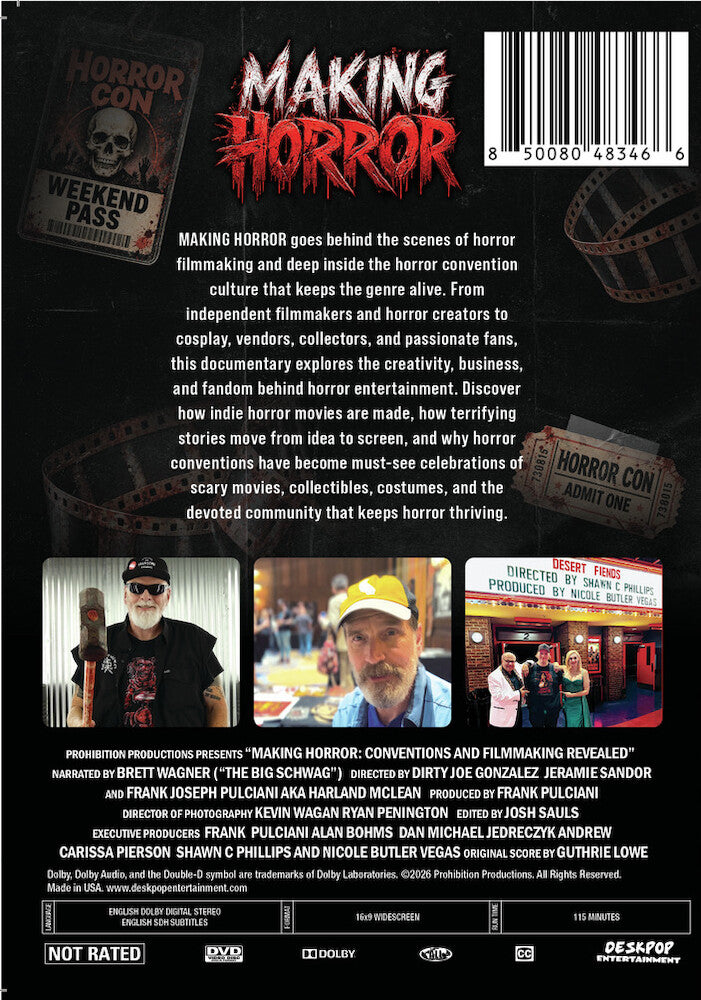Making Horror - Back Panel - 