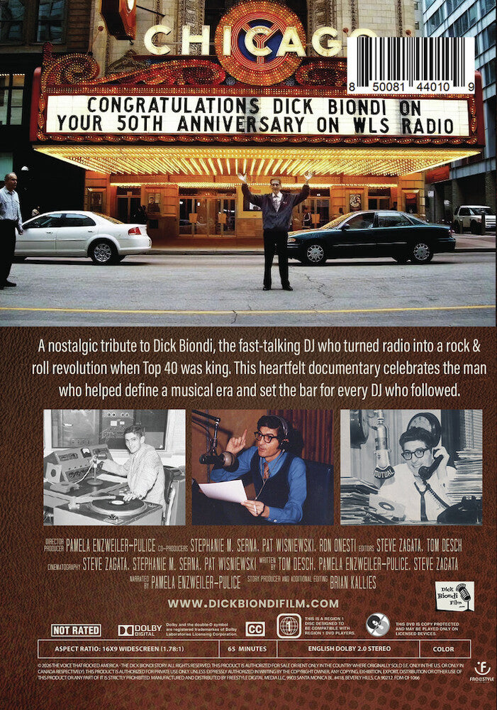 The Voice That Rocked America - The Dick Biondi Story - Back Panel - 