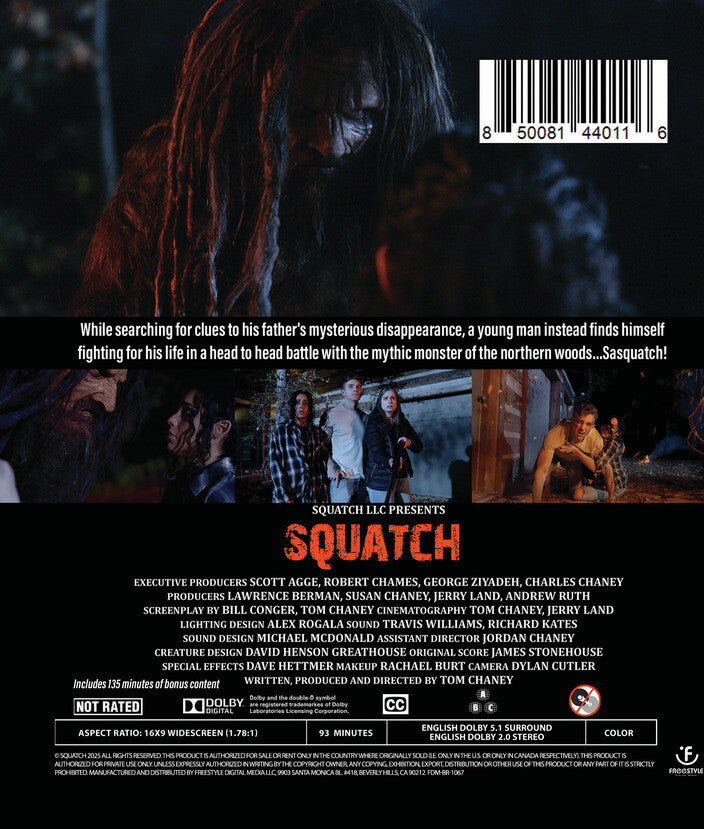 SQUATCH [Blu-ray] - Back Panel - 