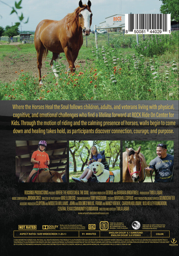 Where the Horses Heal the Soul - Back Panel - 