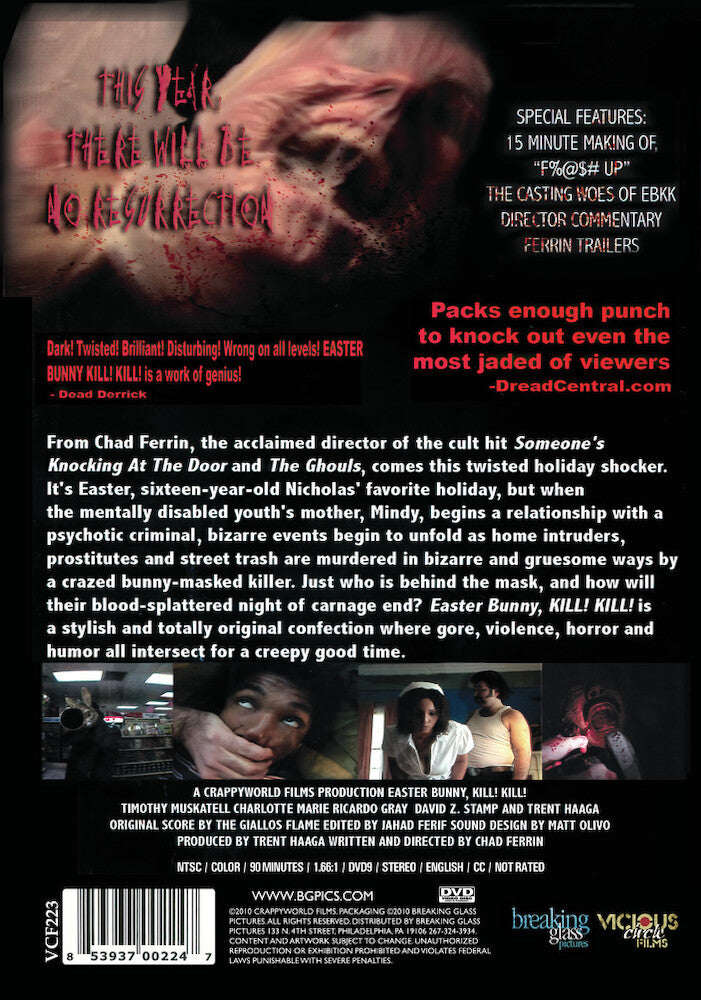 easter bunny, kill! kill! - Back Panel - DVD