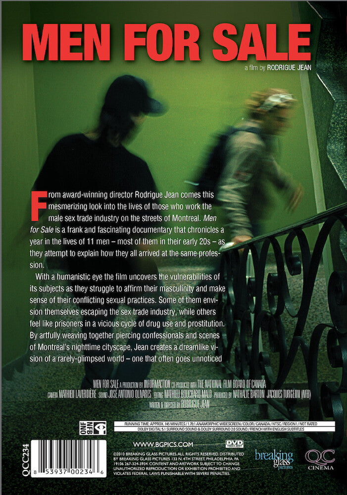men for sale - Back Panel - DVD