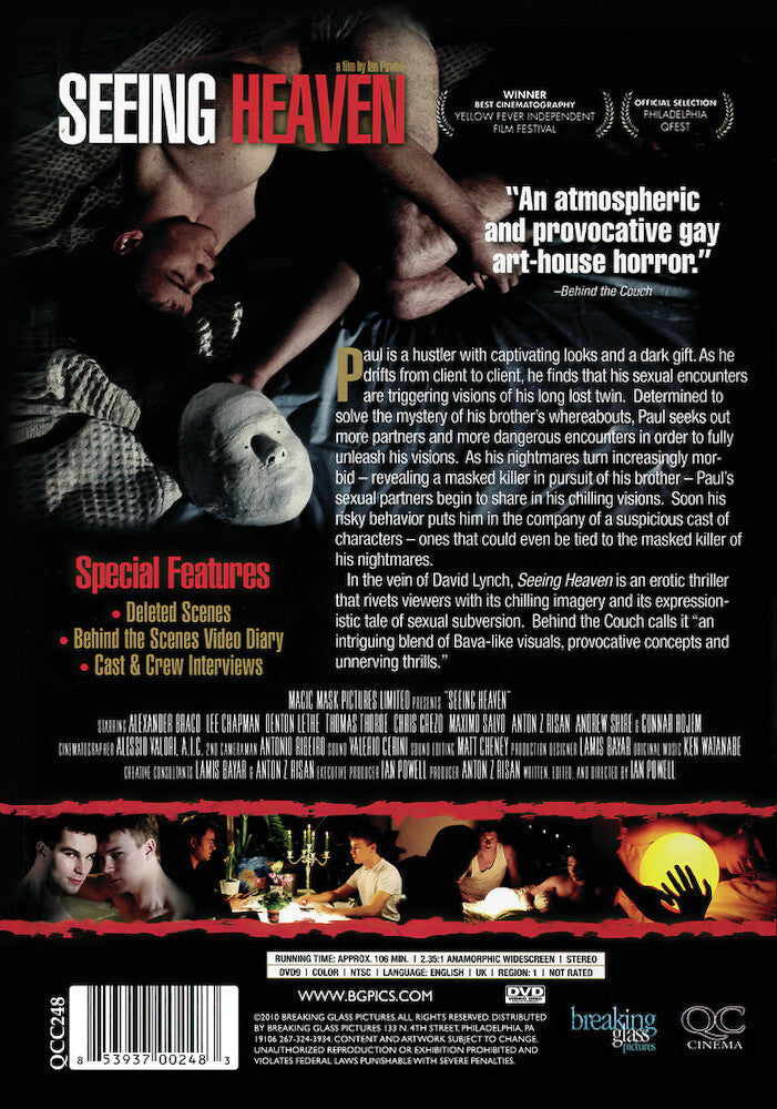 seeing heaven - Back Panel - DVD