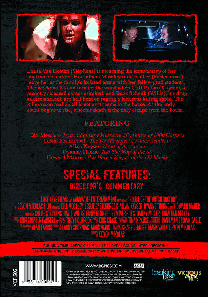 house of the witchdoctor - Back Panel - DVD