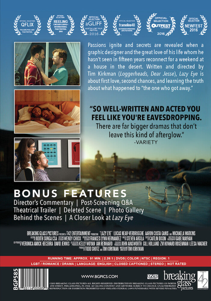 lazy eye - Back Panel - DVD