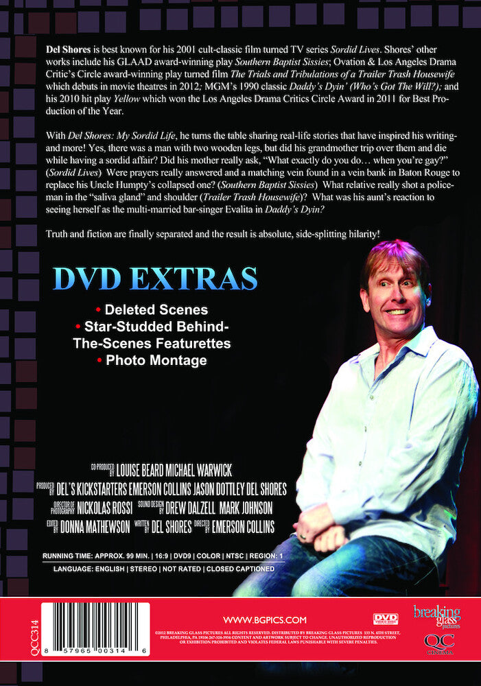 del shores: my sordid life - Back Panel - DVD