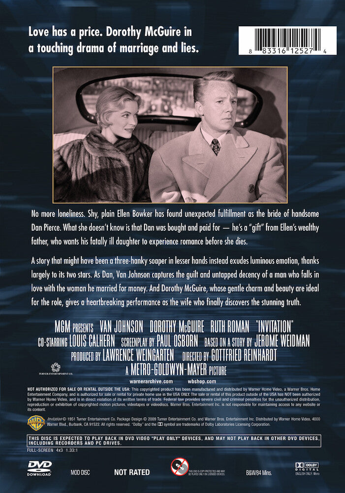 invitation, the - Back Panel - DVD