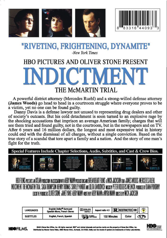 indictment: the mcmartin trial - Back Panel - DVD