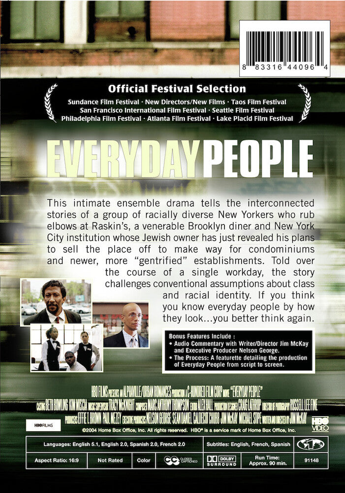 everyday people - Back Panel - DVD