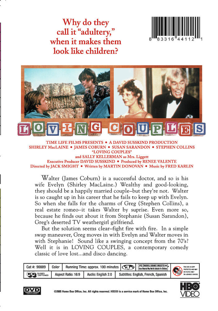loving couples - Back Panel - DVD