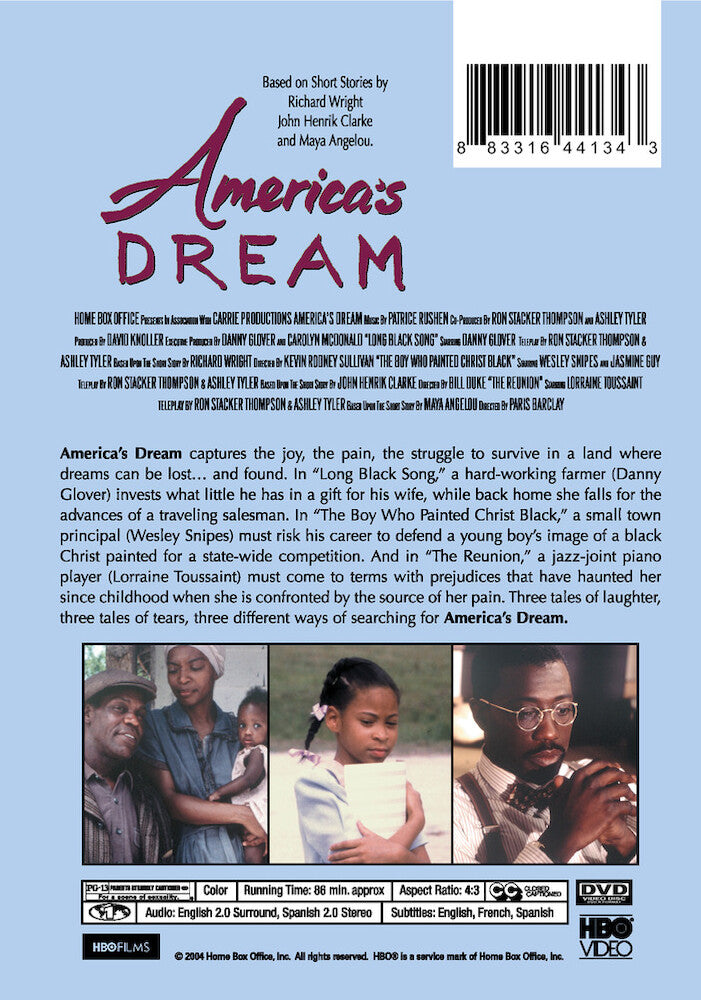 america's dream - Back Panel - DVD
