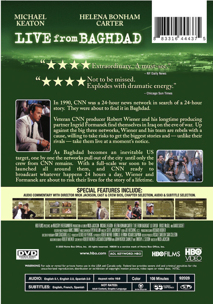 live from baghdad - Back Panel - DVD